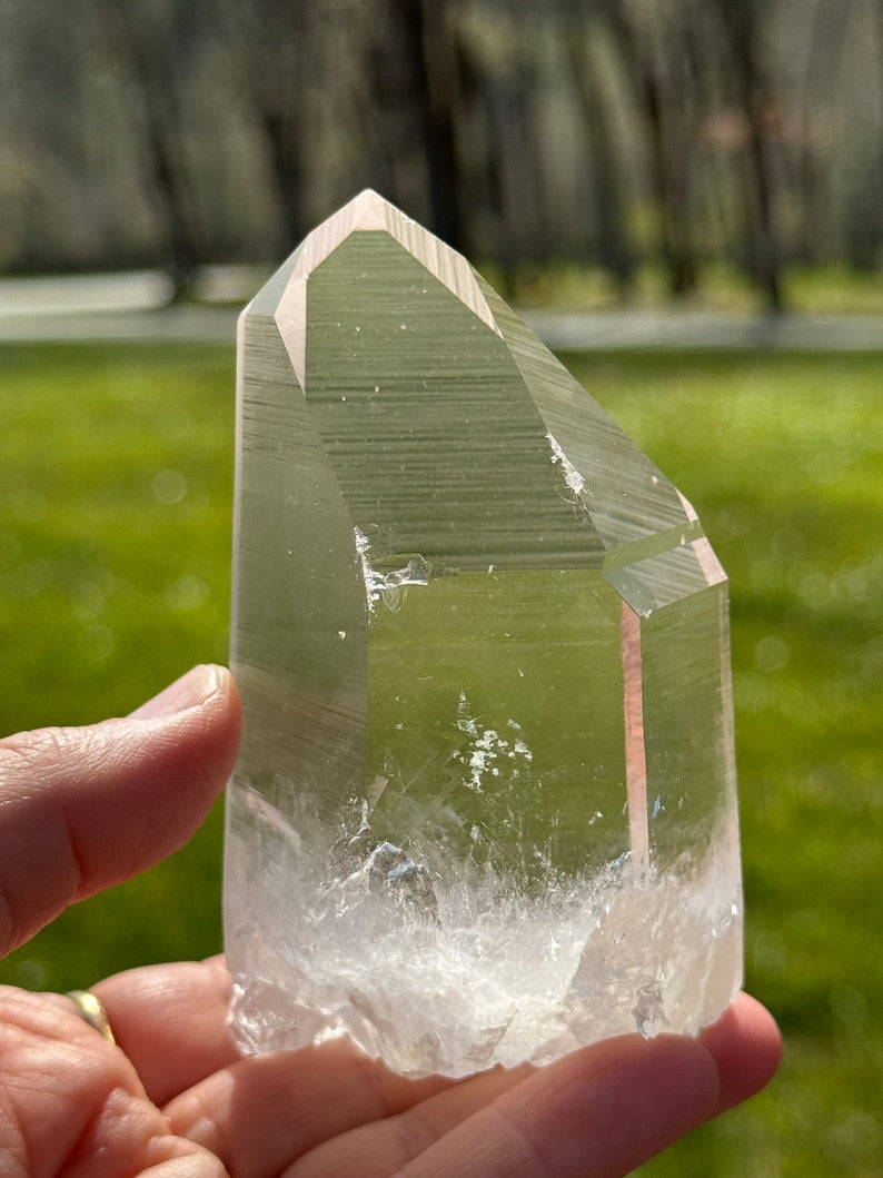 Diamond Window Lemurian Quartz, 318g Arkansas, USA