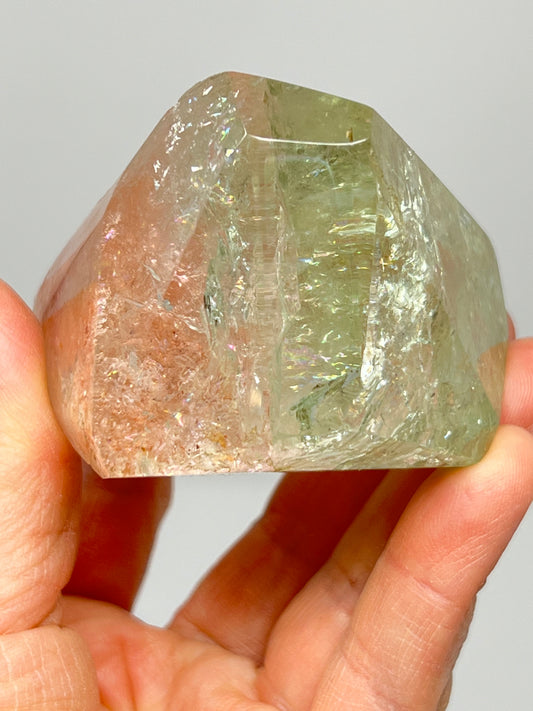 Bi-color Beryl Morganite & Aquamarine Crystal