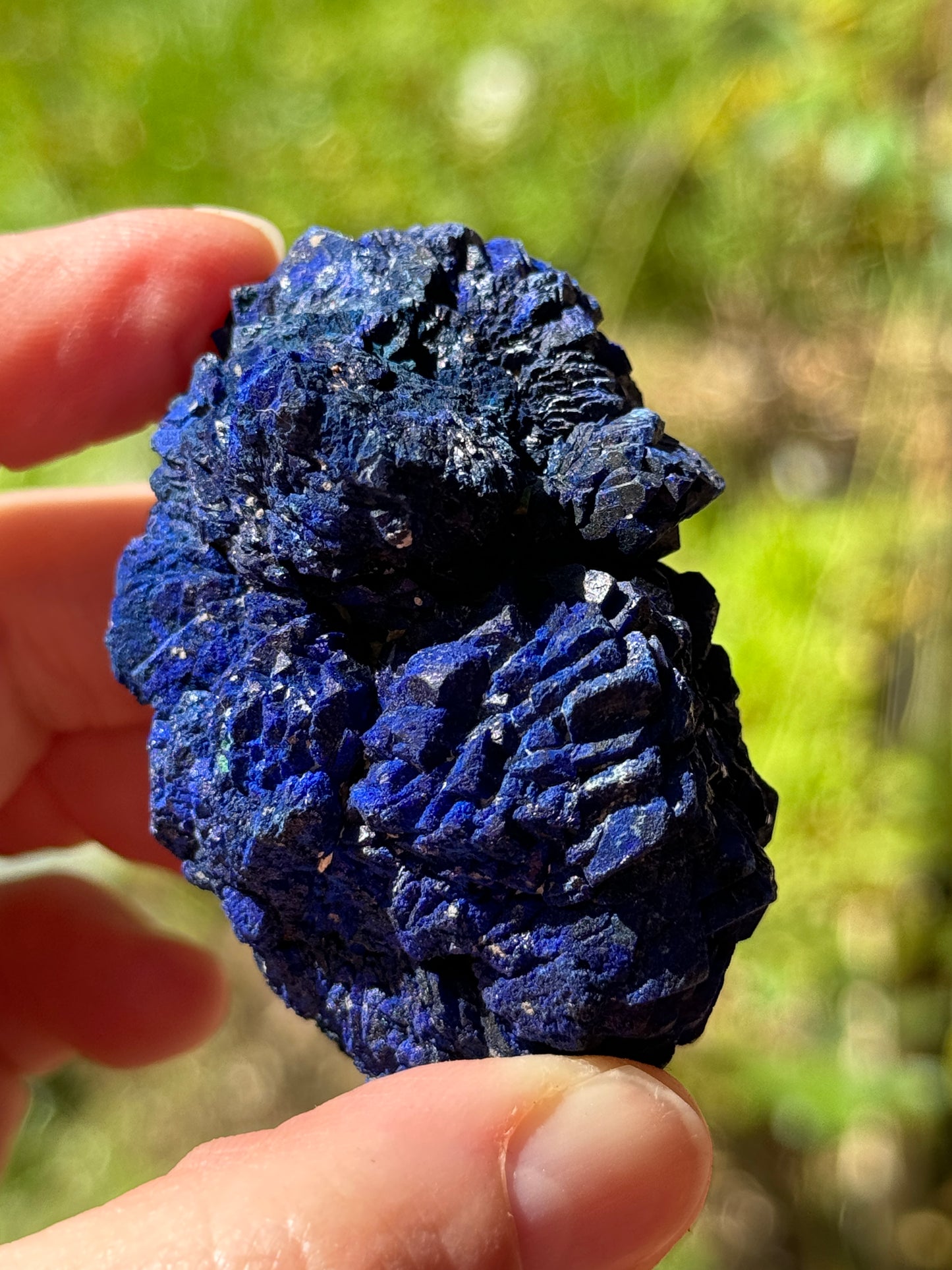 Azurite Rosette 153g, Morenci Mine, Arizona USA