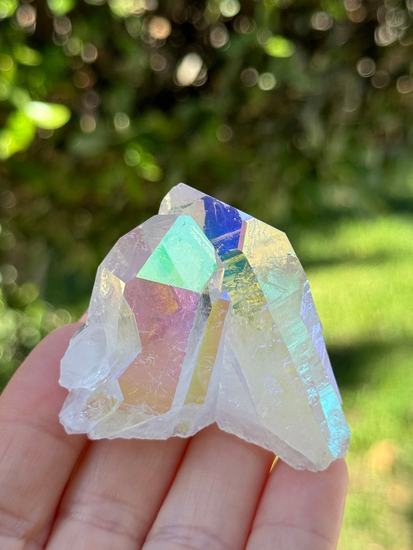 Angel Aura Quartz Cluster