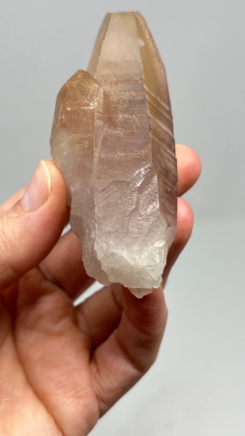 737 Pink Lemurian Recordkeeper Quartz