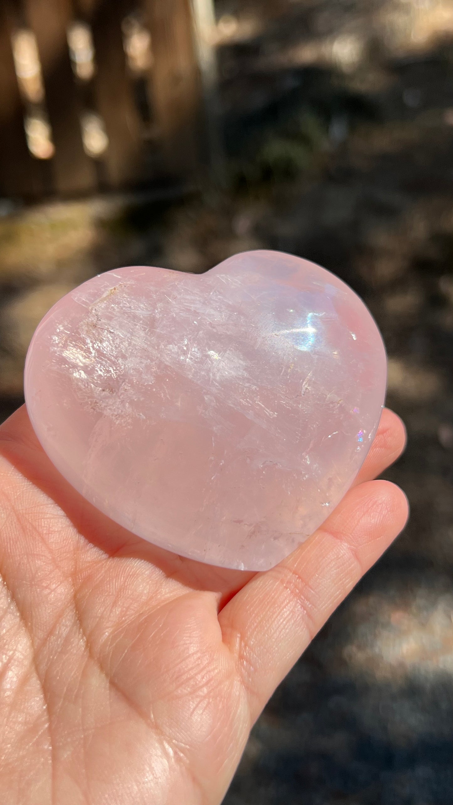 Rose Quartz Crystal Heart