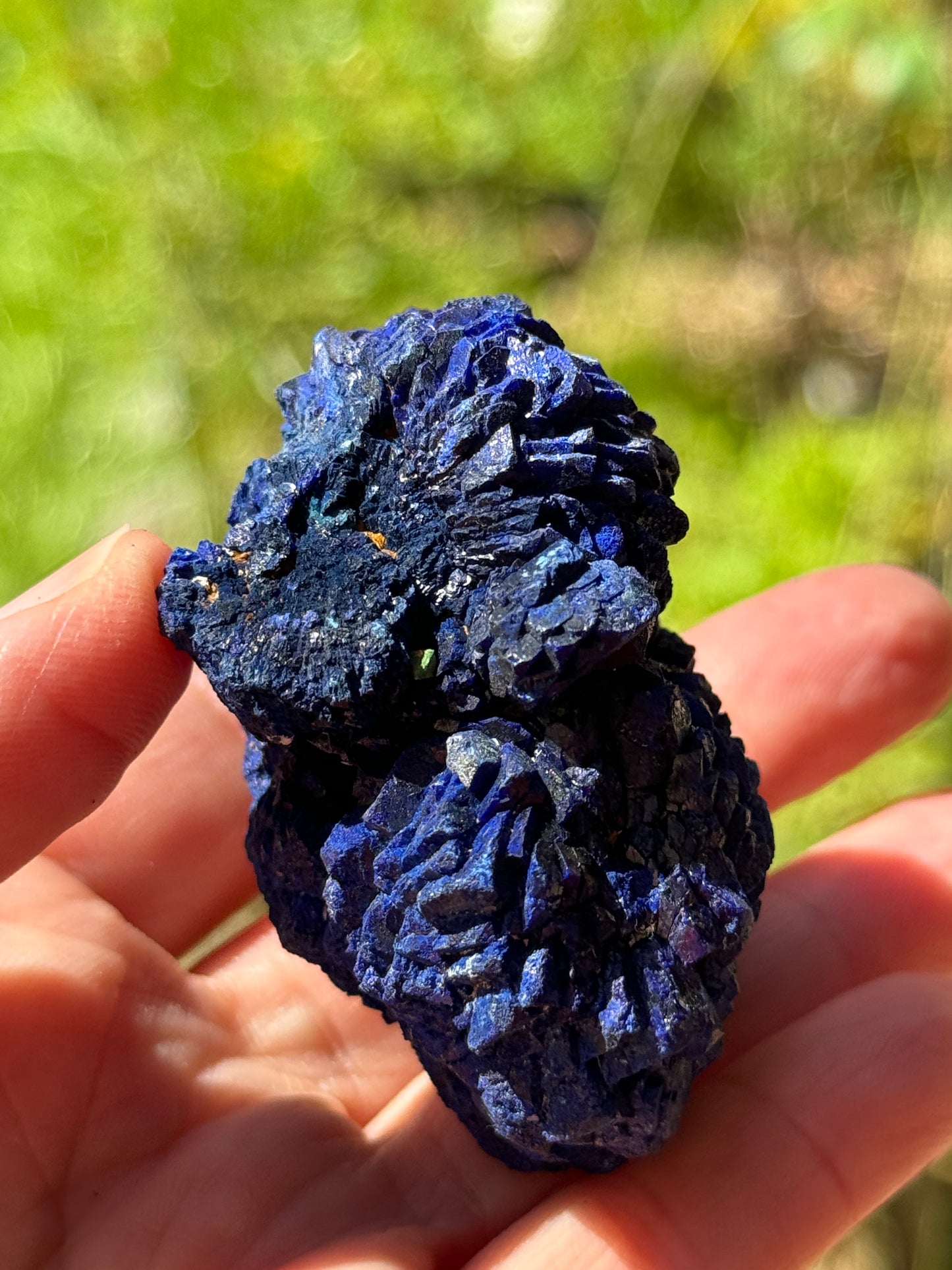 Azurite Rosette 153g, Morenci Mine, Arizona USA