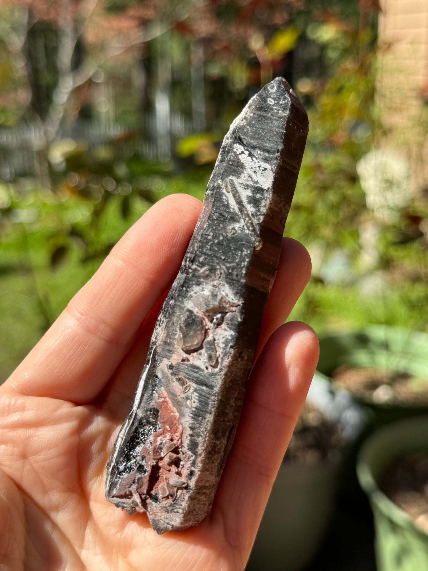 DT Morion Smoky Quartz Lemurian, 82g Mongolia