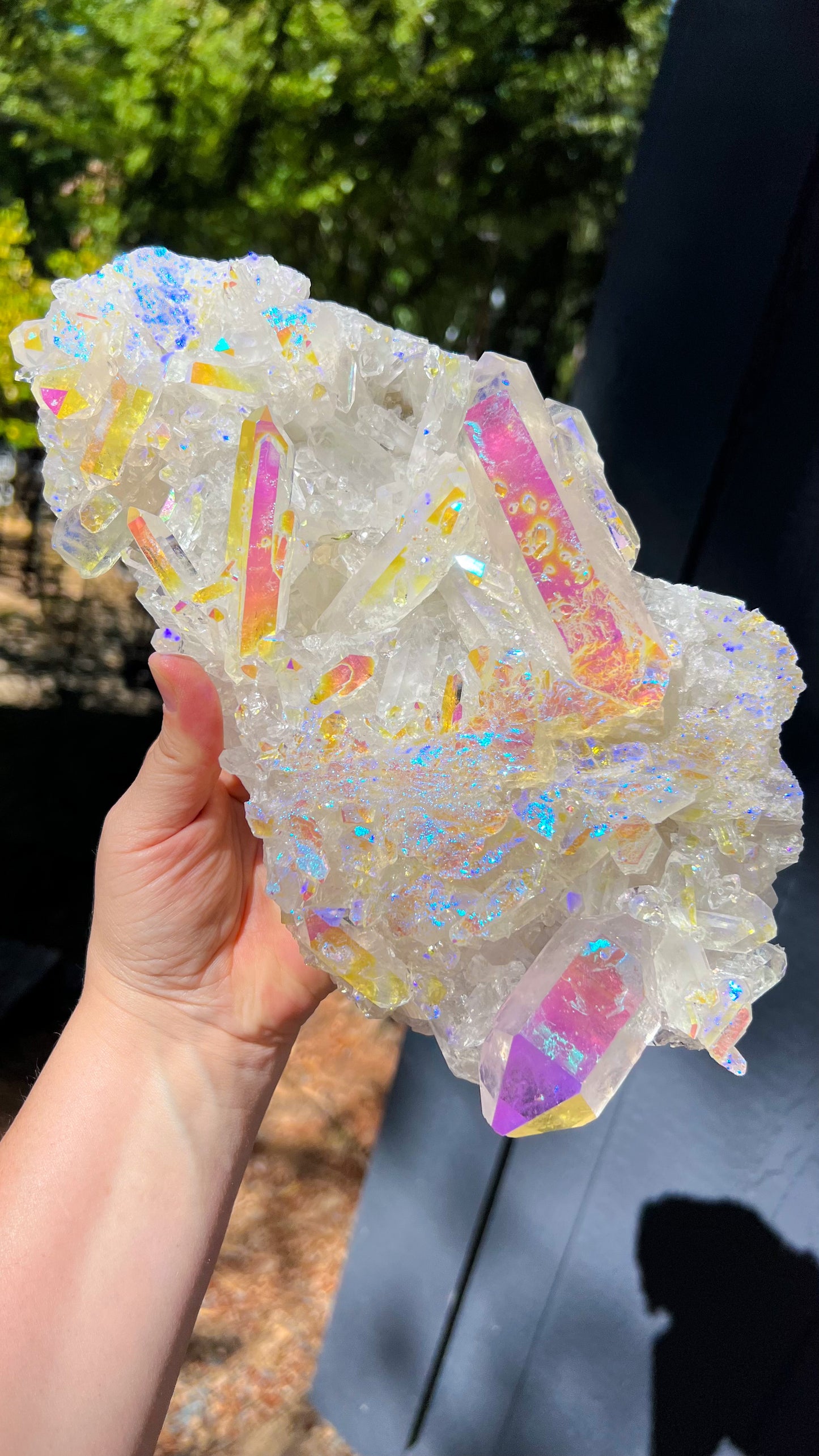 Angel Aura Quartz Cluster