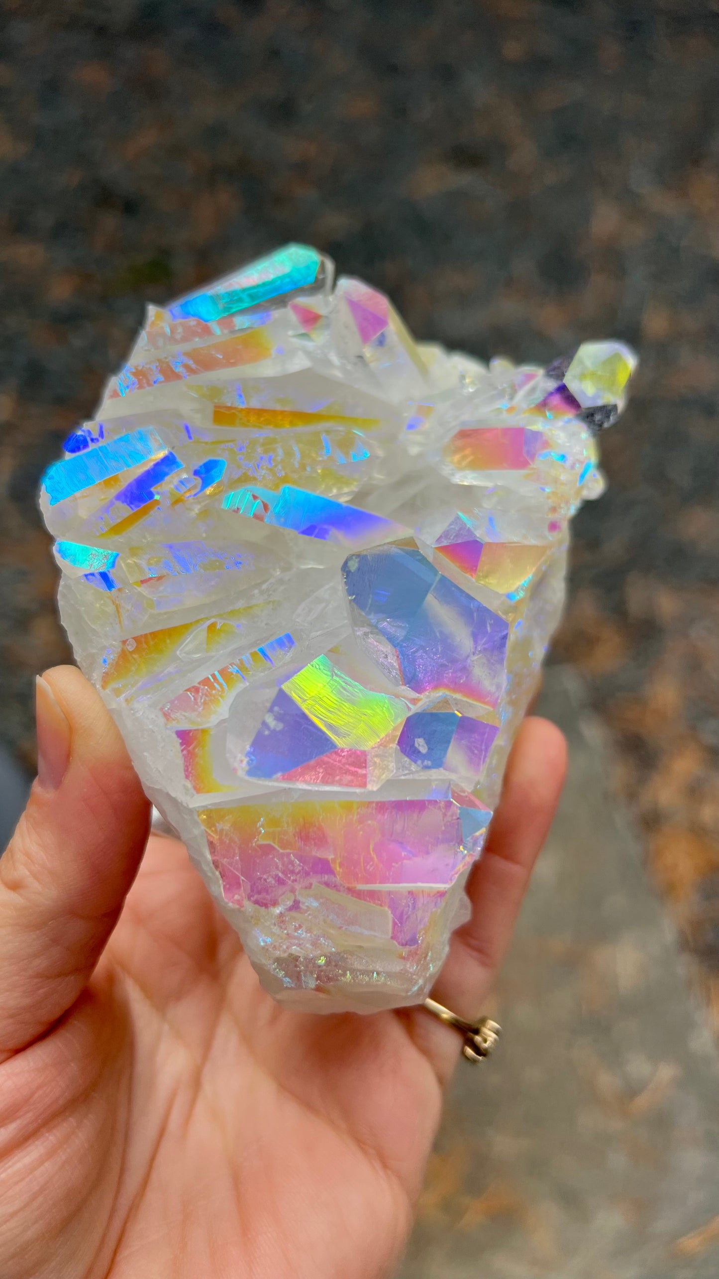 Angel Aura Quartz Cluster
