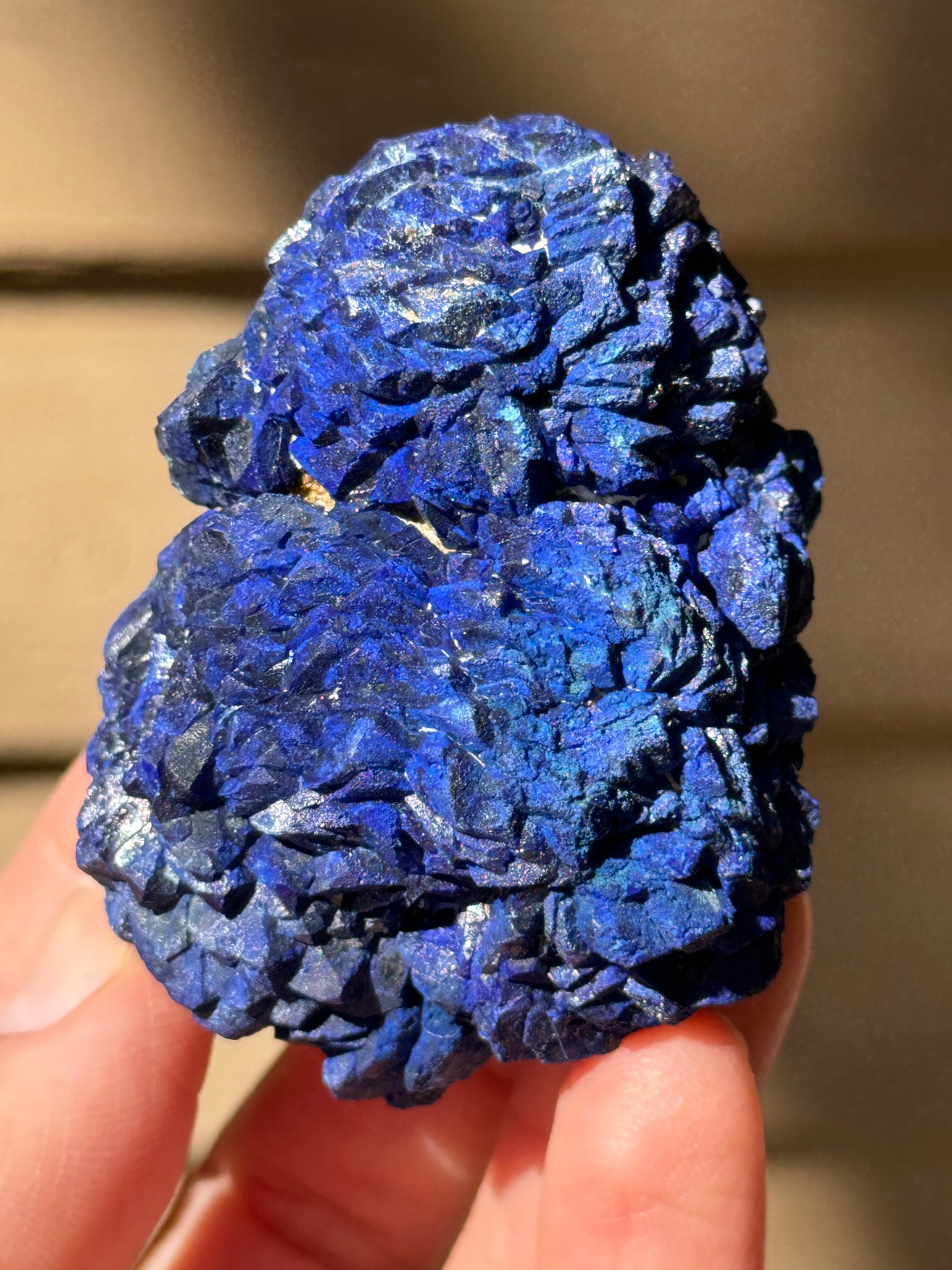 Azurite Rosette 153g, Morenci Mine, Arizona USA