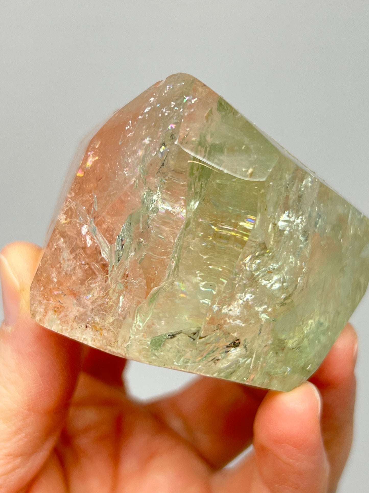 Bi-color Beryl Morganite & Aquamarine Crystal