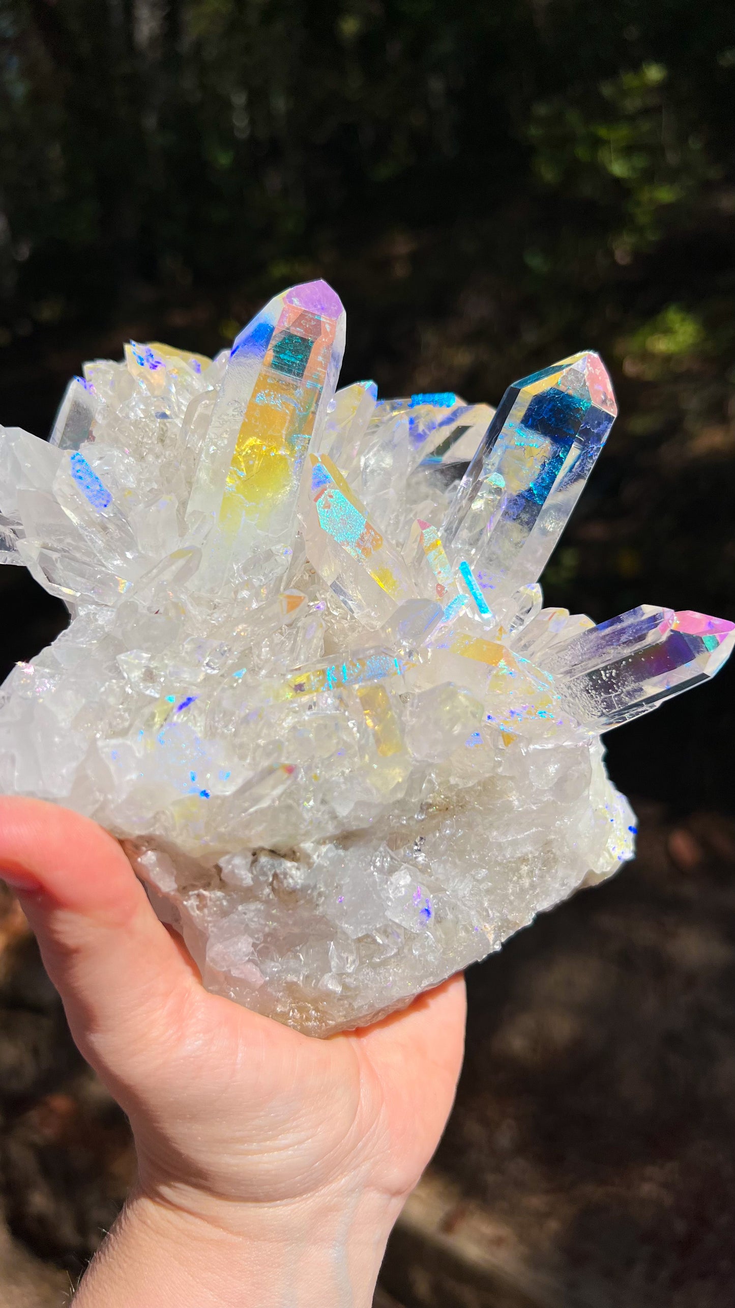 Angel Aura Quartz Cluster