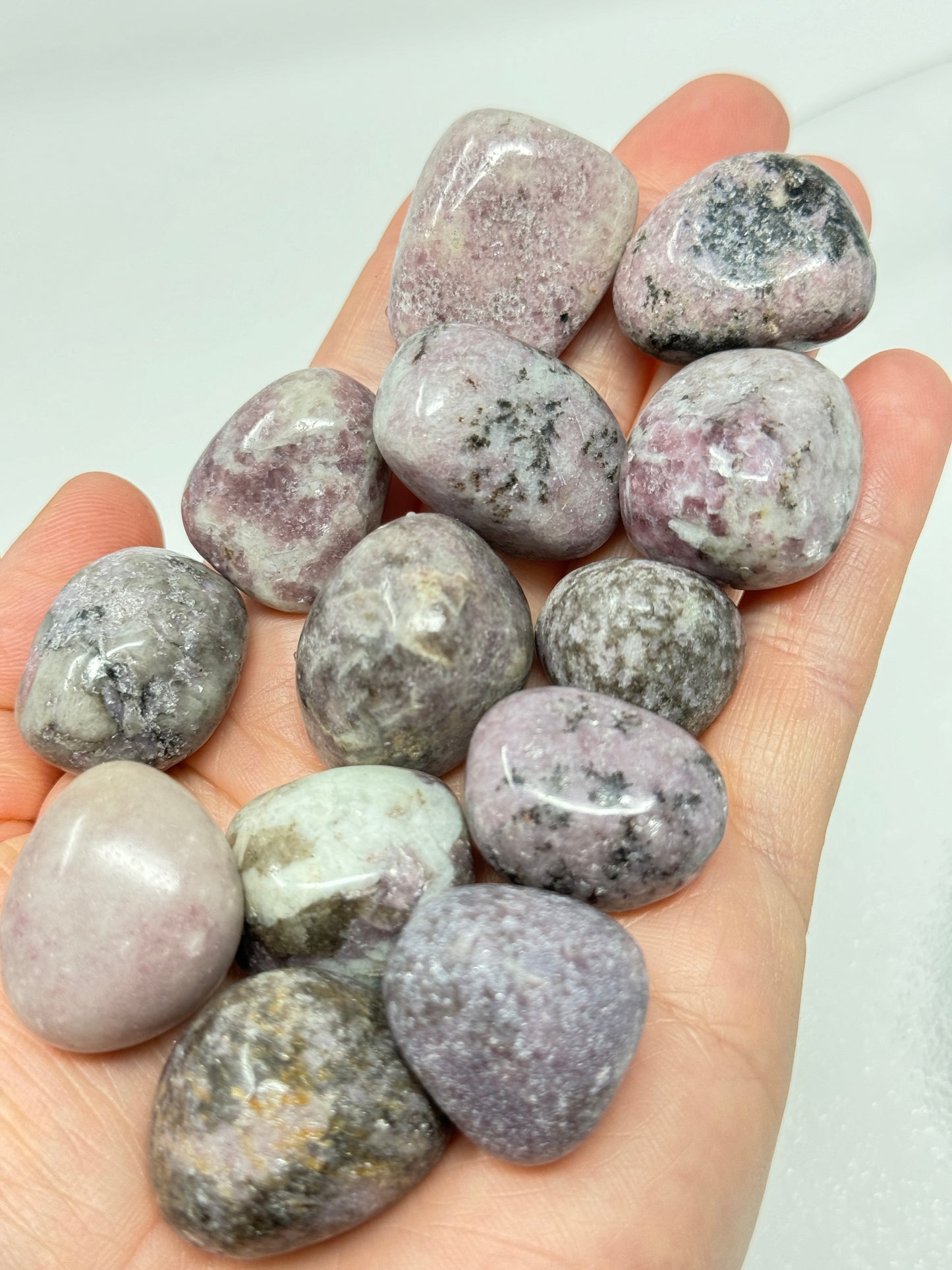One Lilac Lepidolite Tumbled Stone