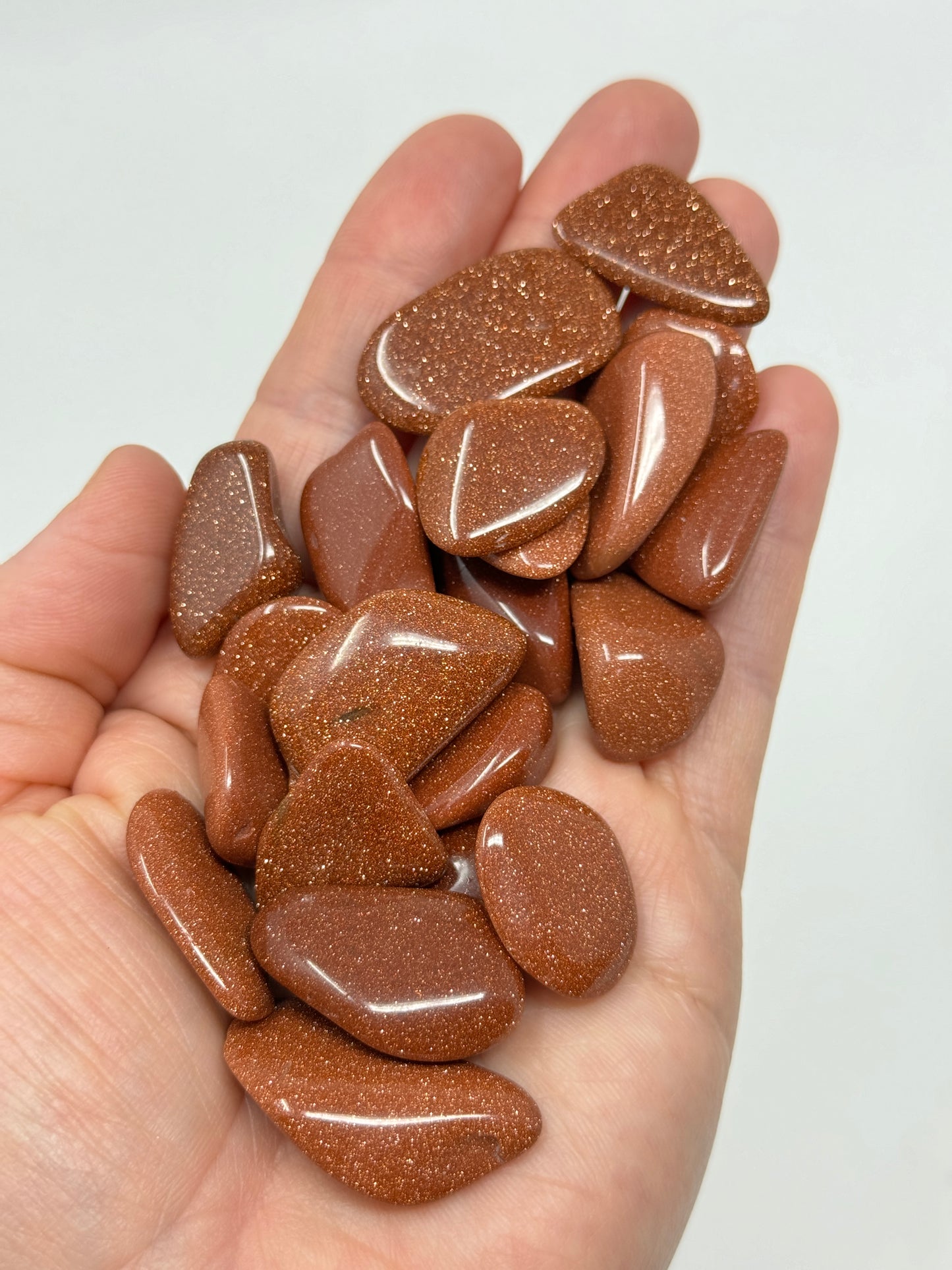 One Goldstone Tumbled Stone