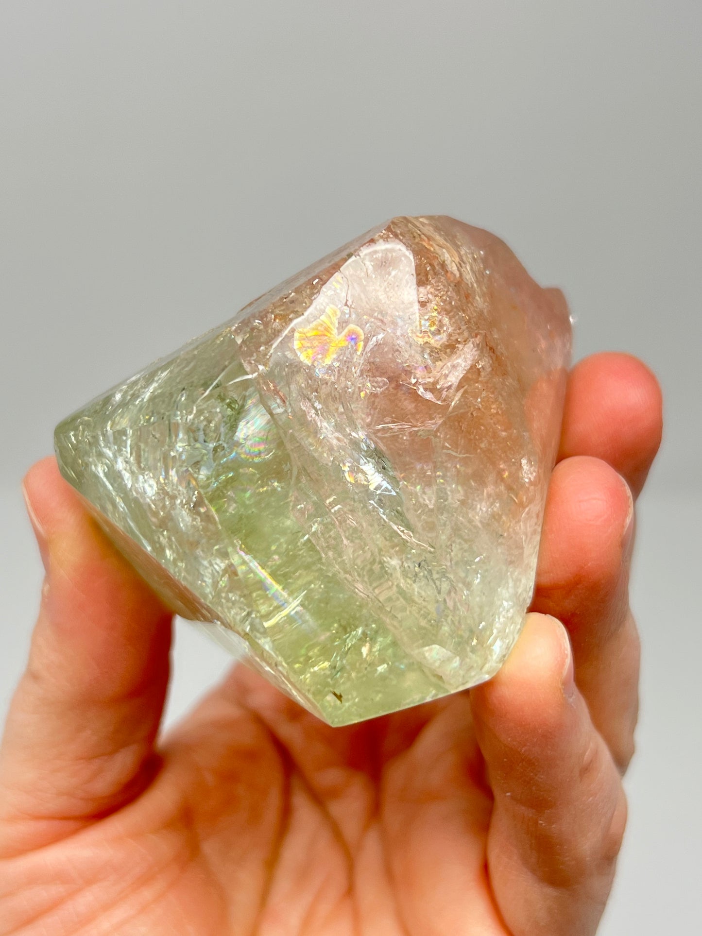 Bi-color Beryl Morganite & Aquamarine Crystal