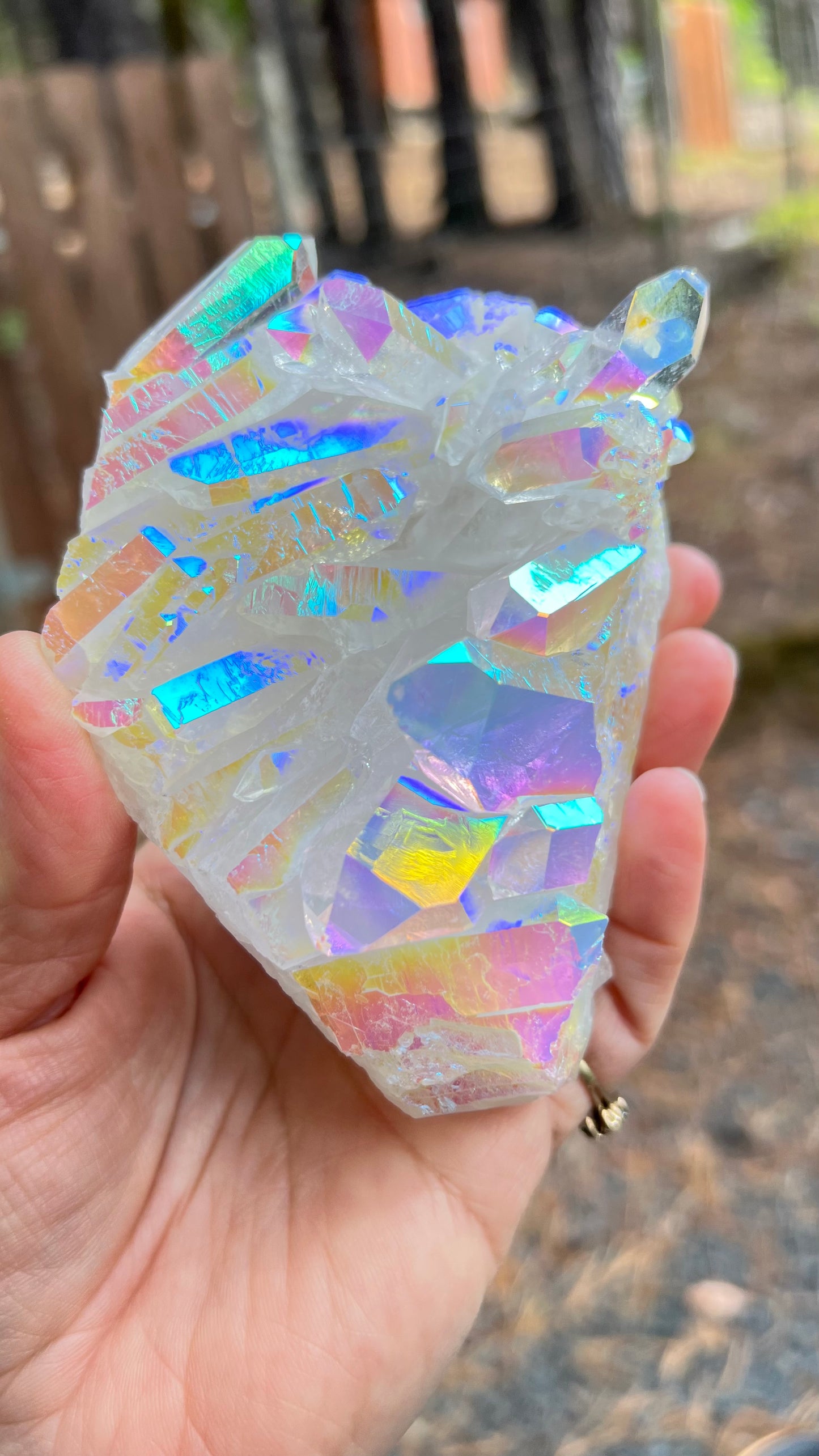 Angel Aura Quartz Cluster