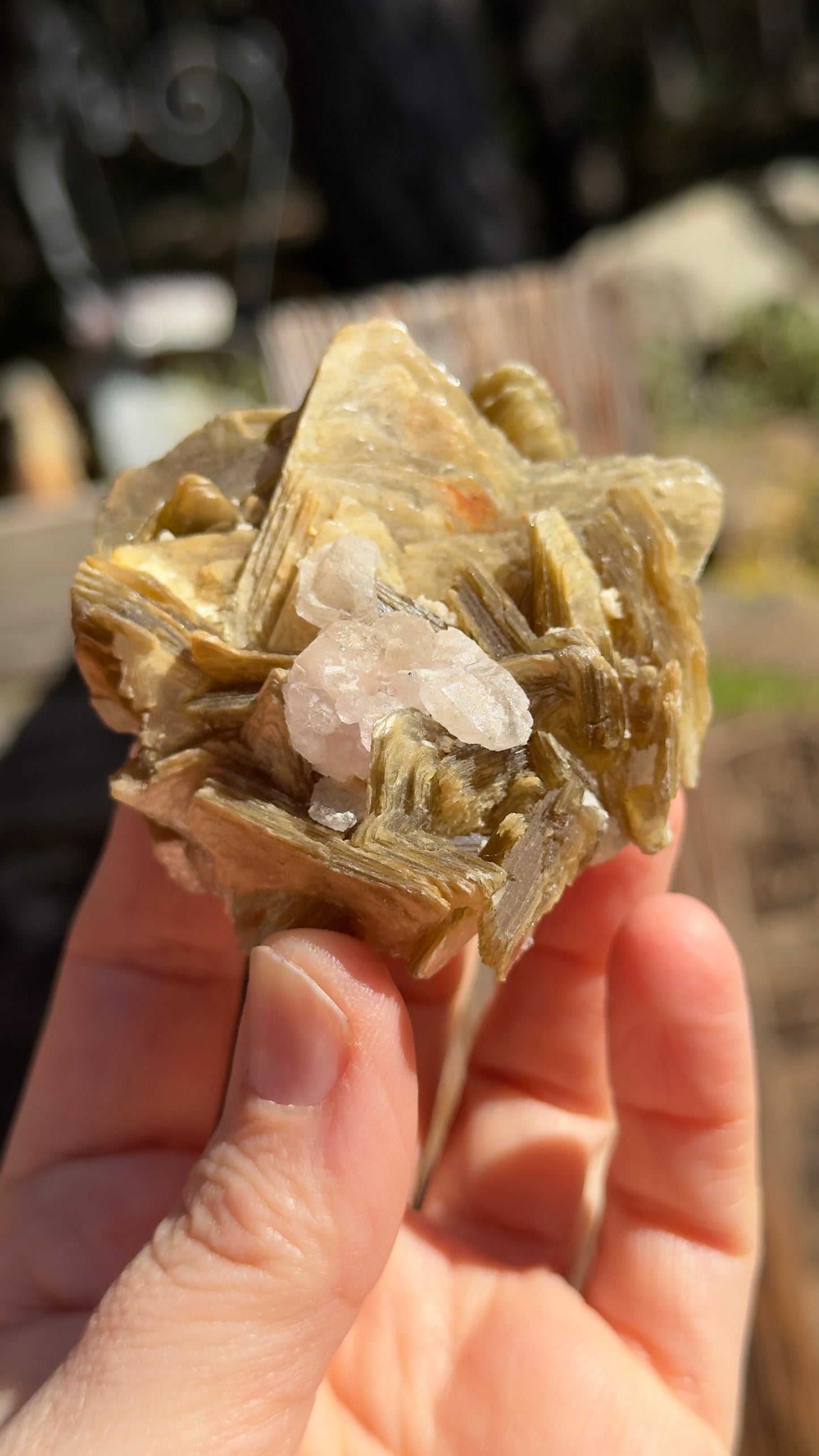 Star Mica with Crystalized Rose Quartz