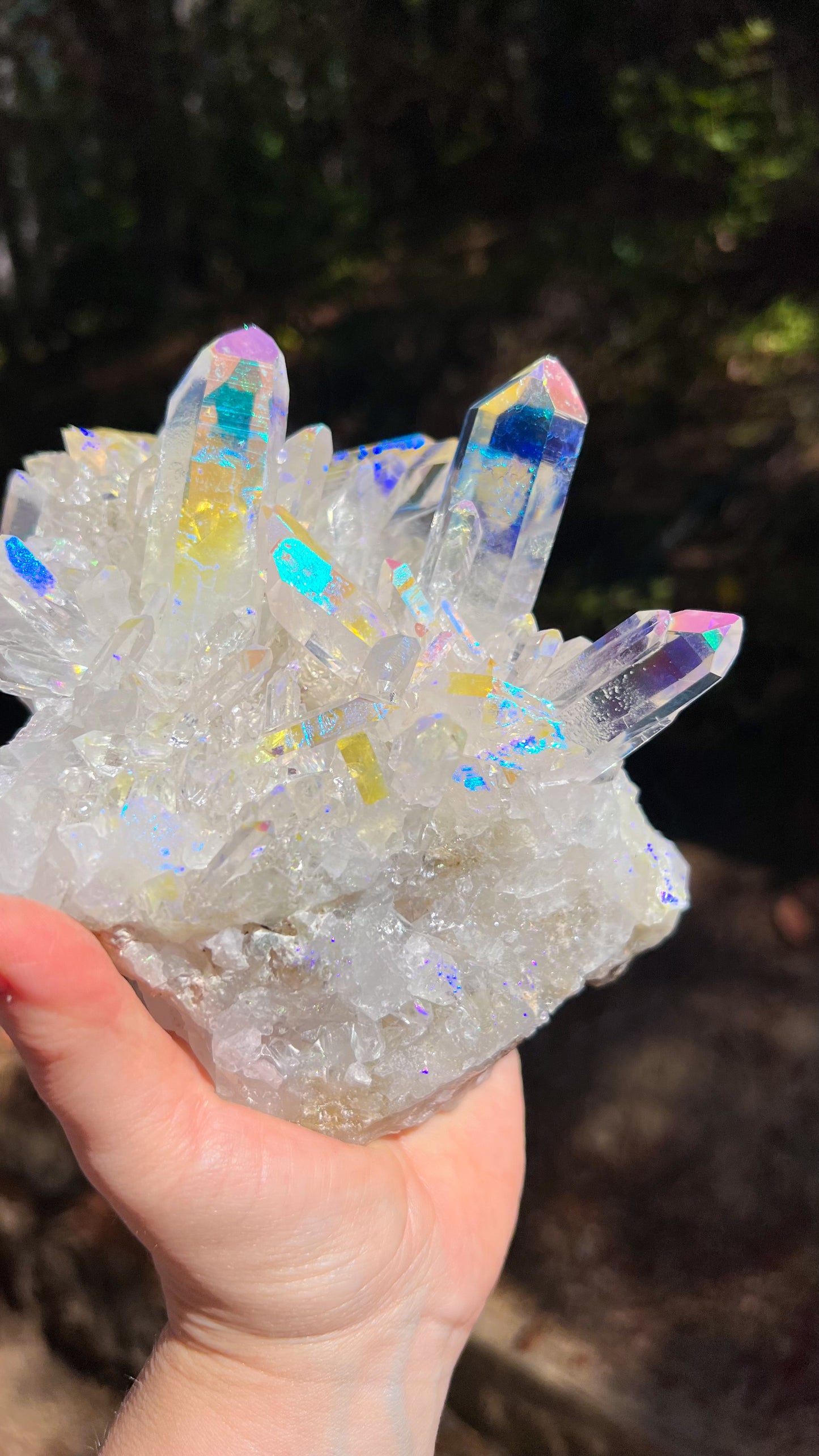 Angel Aura Quartz Cluster