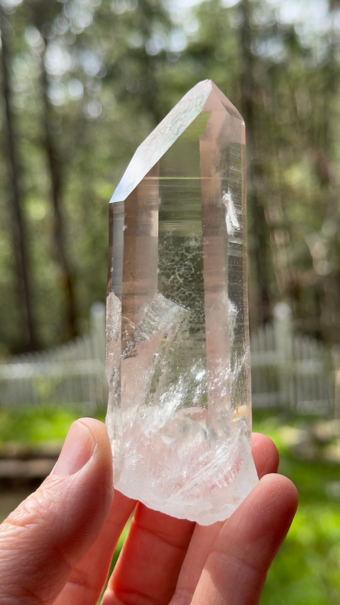 Clear Lemurian Recordkeeper Quartz, 137g Arkansas, USA