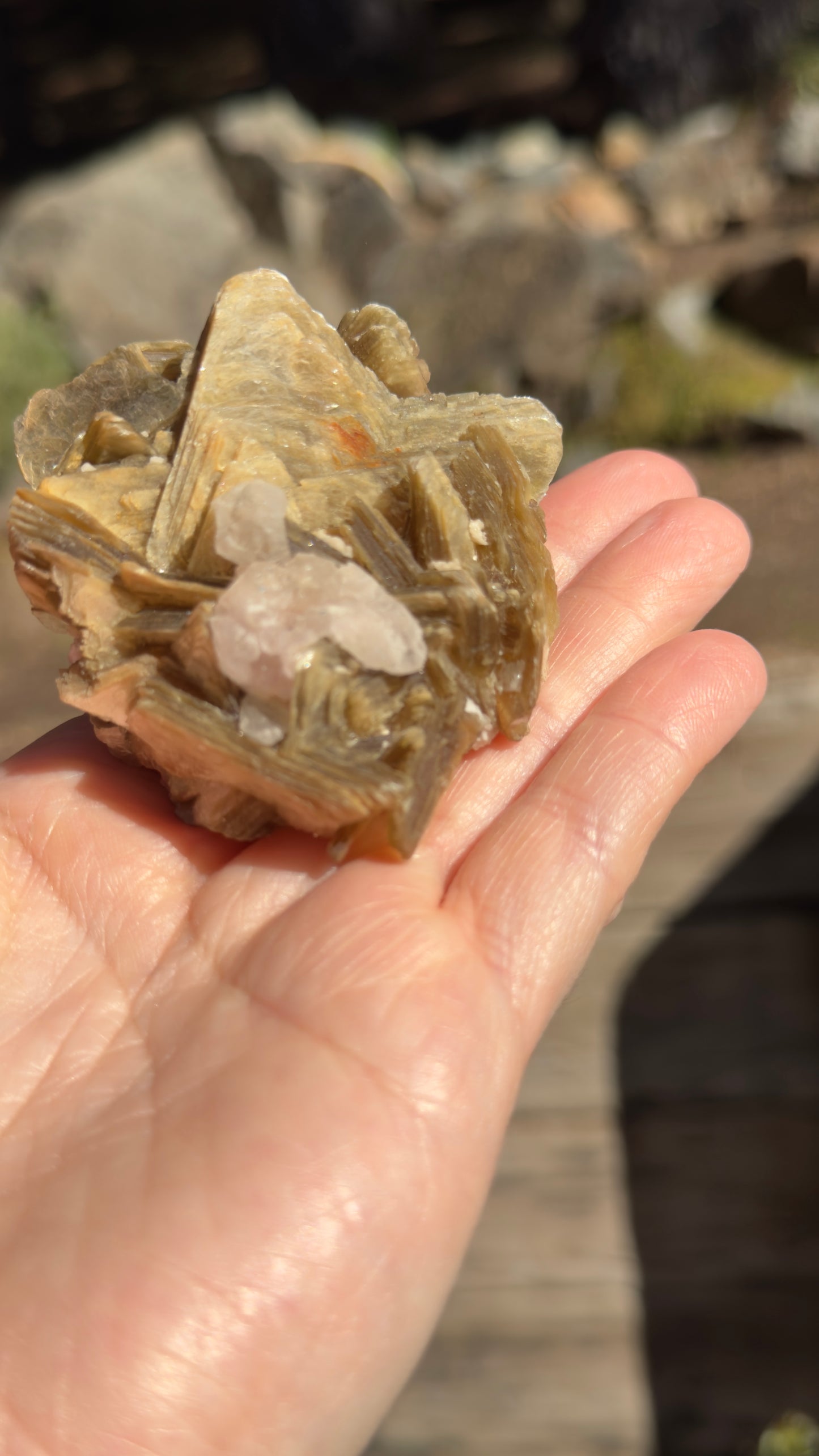 Star Mica with Crystalized Rose Quartz