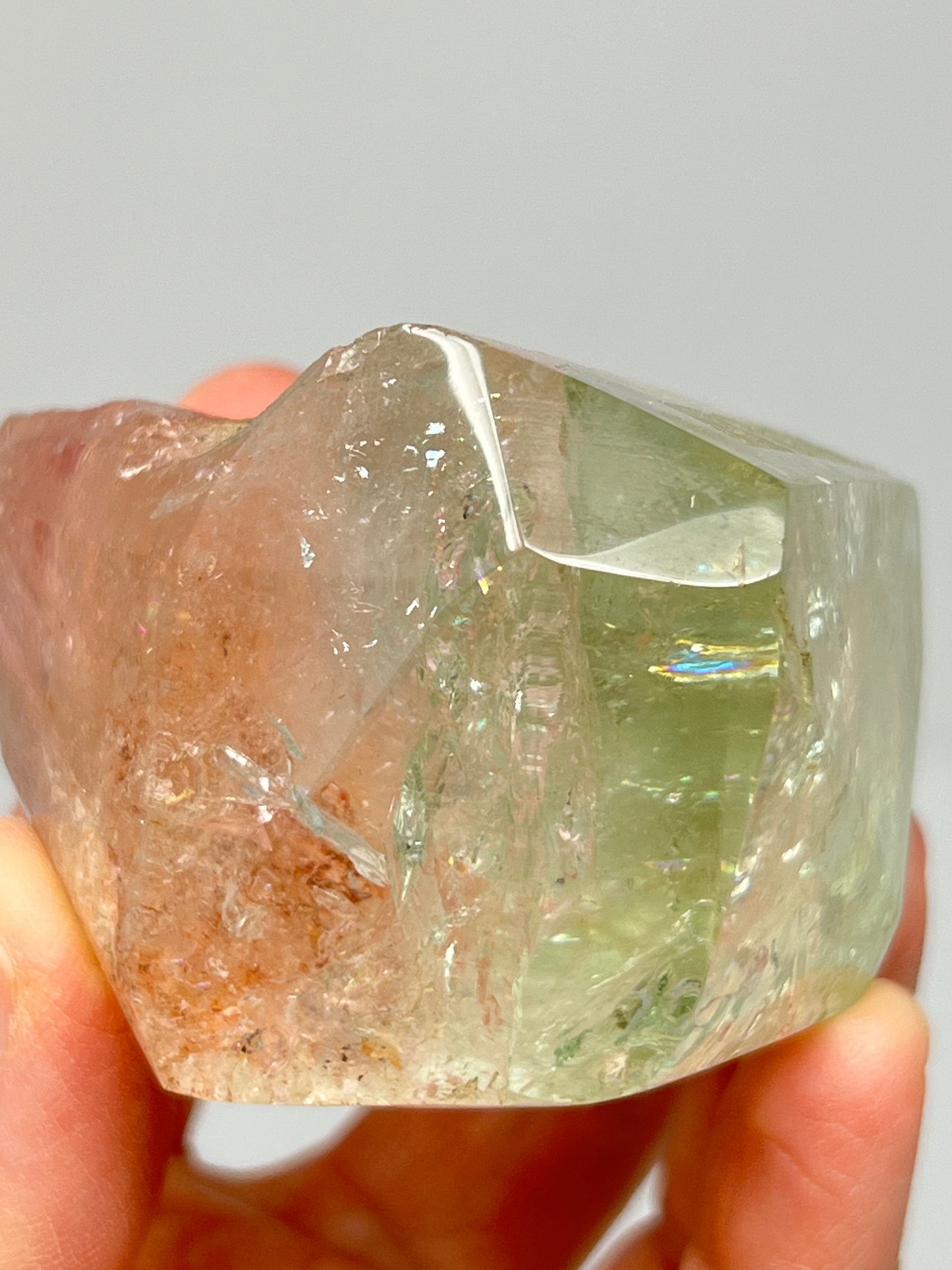 Bi-color Beryl Morganite & Aquamarine Crystal