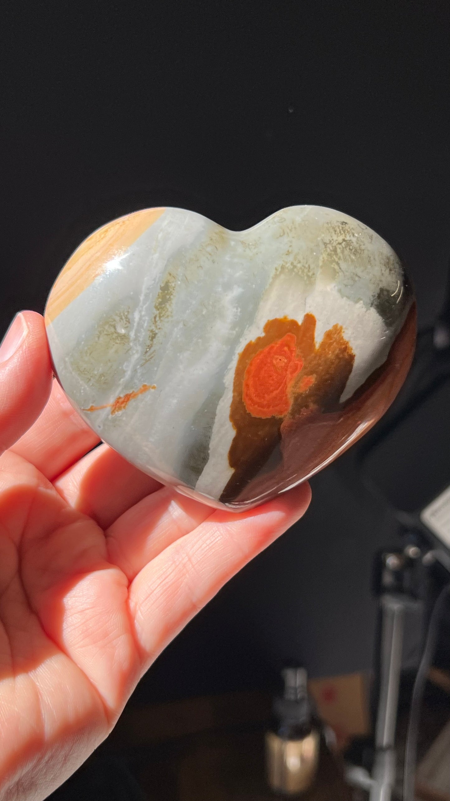 Polychrome Jasper Heart