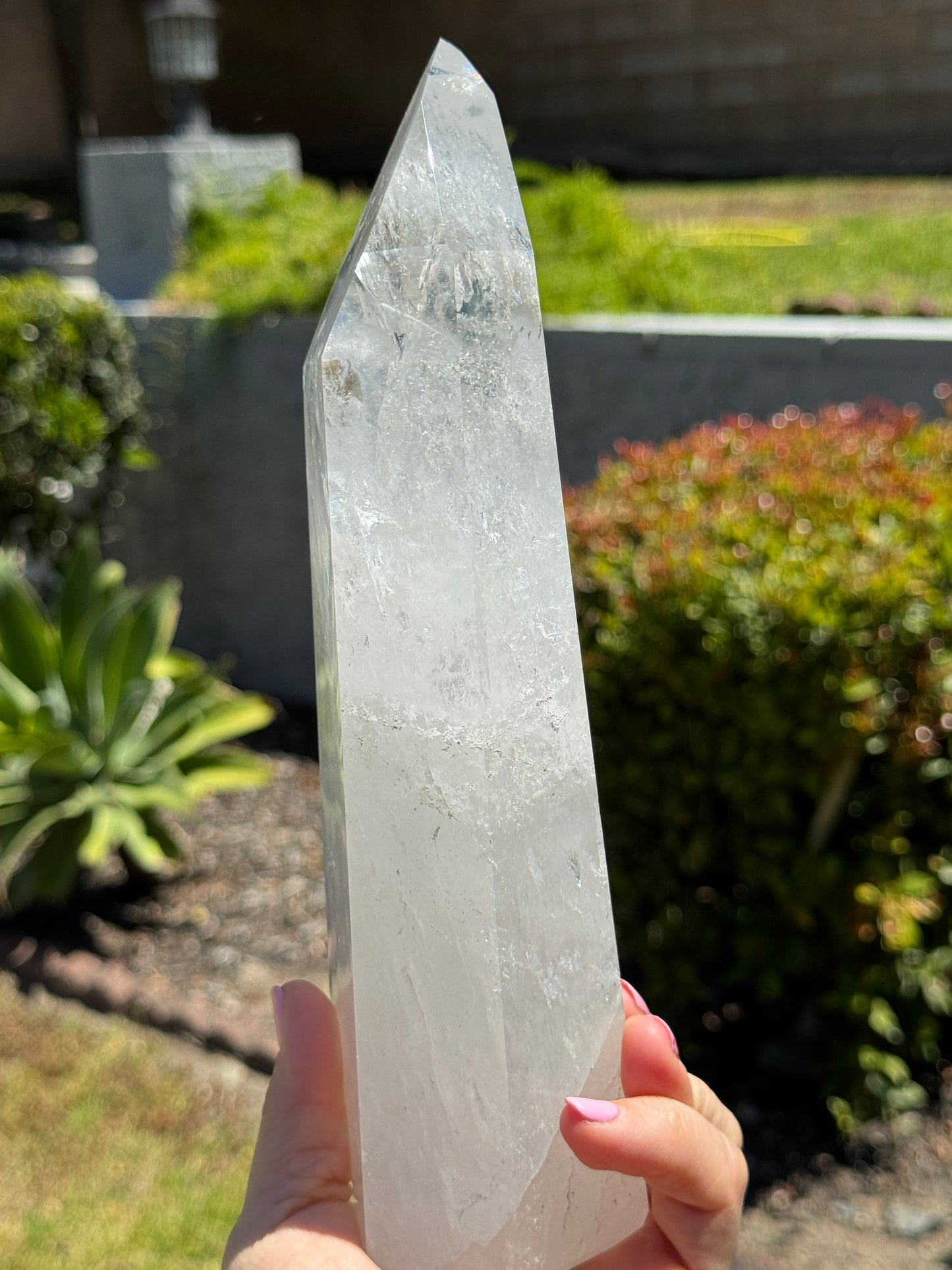 Large Lemurian Quartz Tower with Rainbows