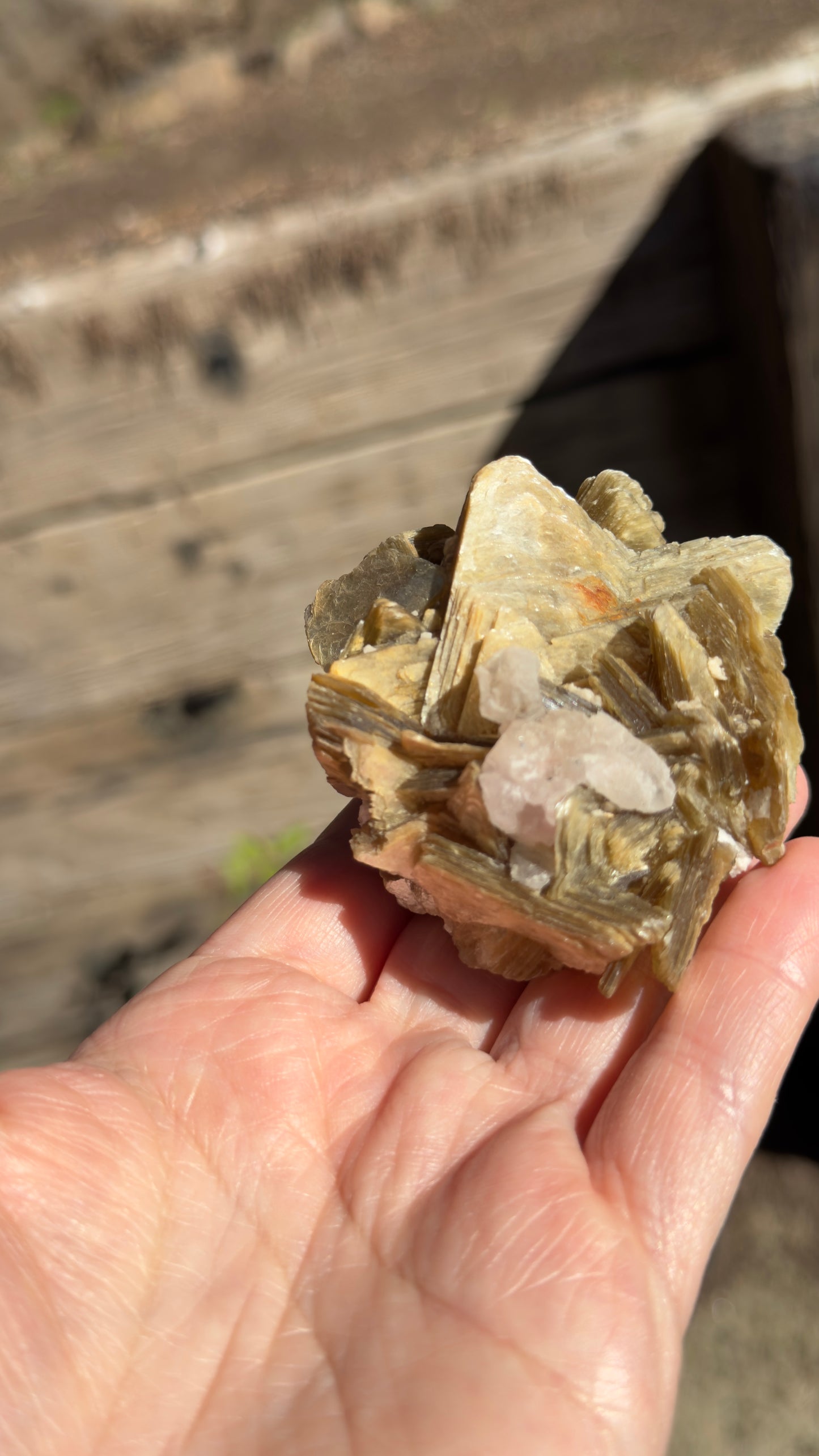 Star Mica with Crystalized Rose Quartz