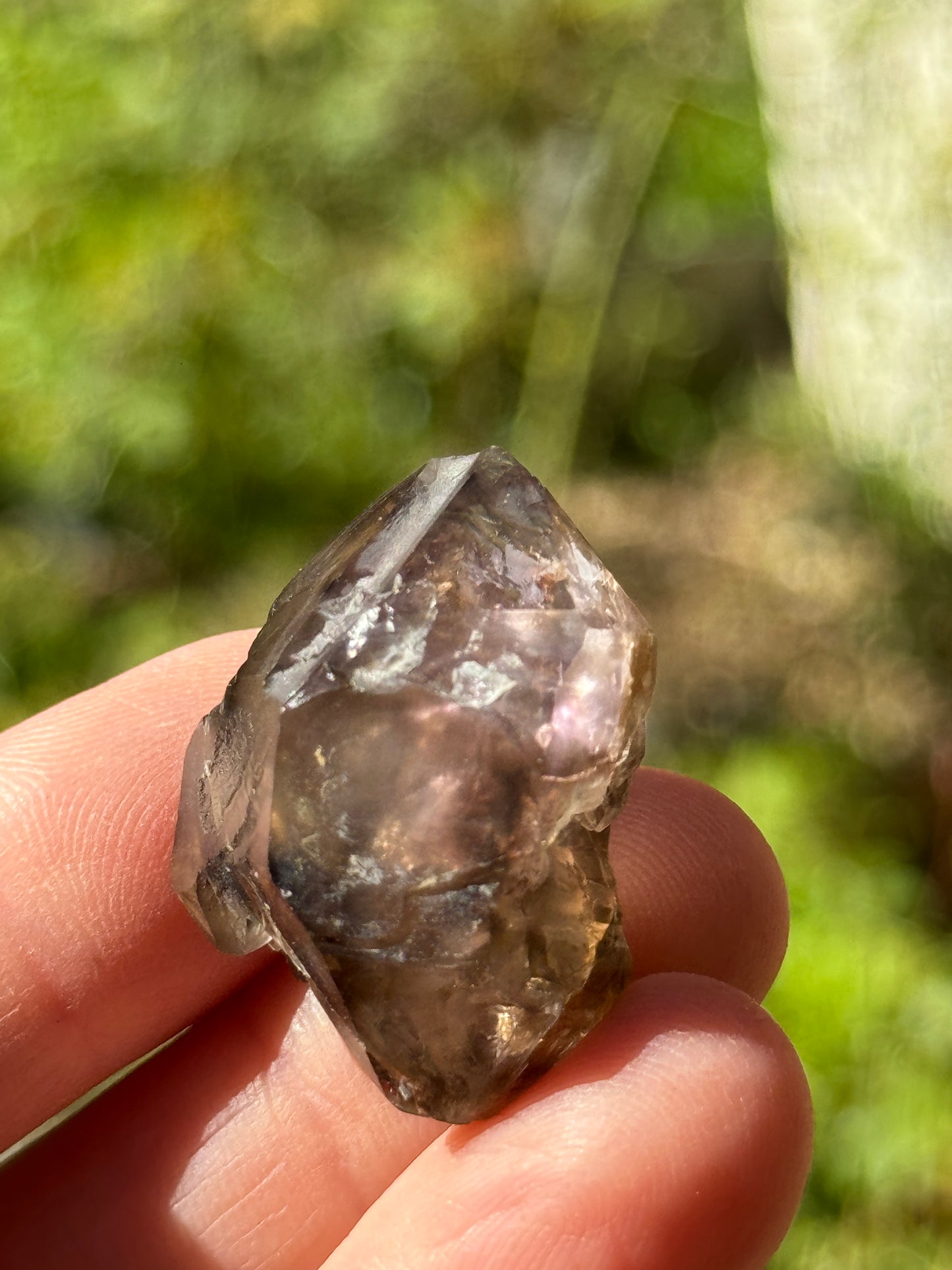 Smoky Elestial 'Herkimer' Quartz with Amethyst, 14g Brazil