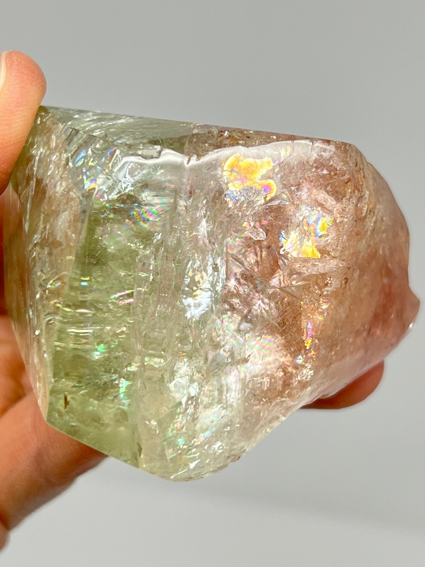 Bi-color Beryl Morganite & Aquamarine Crystal