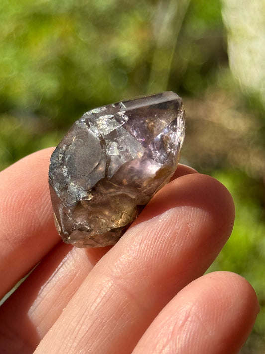 Smoky Elestial 'Herkimer' Quartz with Amethyst, 14g Brazil