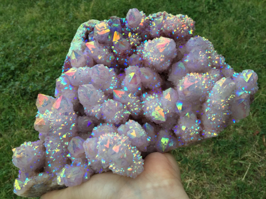 Lavender Spirit Quartz Angel Aura Cactus Quartz Fairy Castle