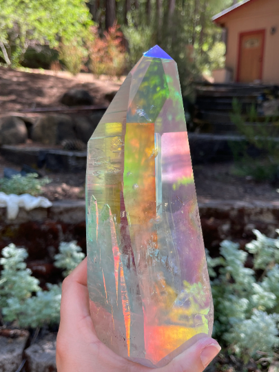 Large Angel Aura Lemurian Quartz