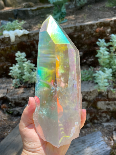 Large Angel Aura Lemurian Quartz