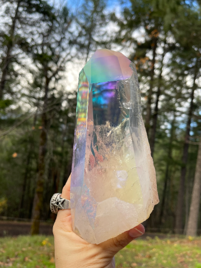 Large Angel Aura Lemurian Quartz