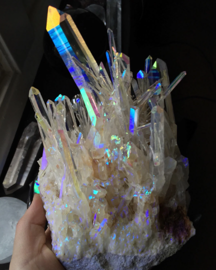 Angel Aura Colombian Quartz Cluster