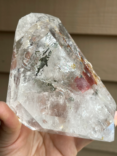 Quartz, ‘Tiger Enhydro’ Crystal, Lemurian Quartz