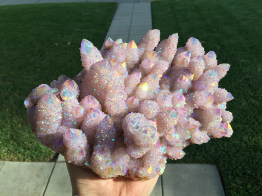 Lavender Spirit Quartz Angel Aura Cactus Quartz Fairy Castle