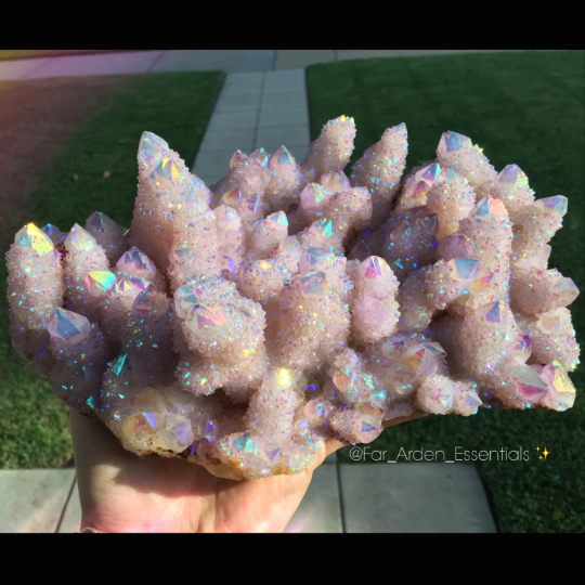 Lavender Spirit Quartz Angel Aura Cactus Quartz Fairy Castle