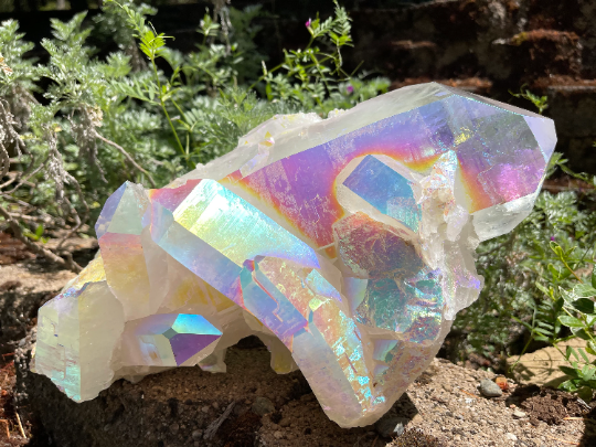Large Angel Aura Lemurian Quartz