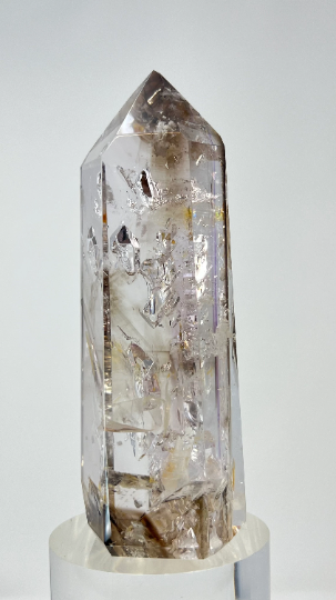 Quartz with Negative Crystal Phantoms & Enhydro, Lawrence Stoller