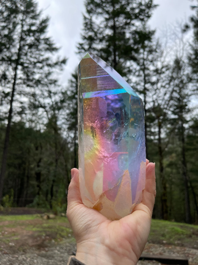 Large Angel Aura Lemurian Quartz