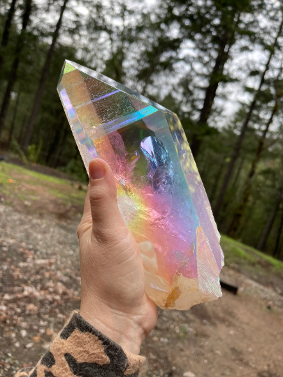 Large Angel Aura Lemurian Quartz