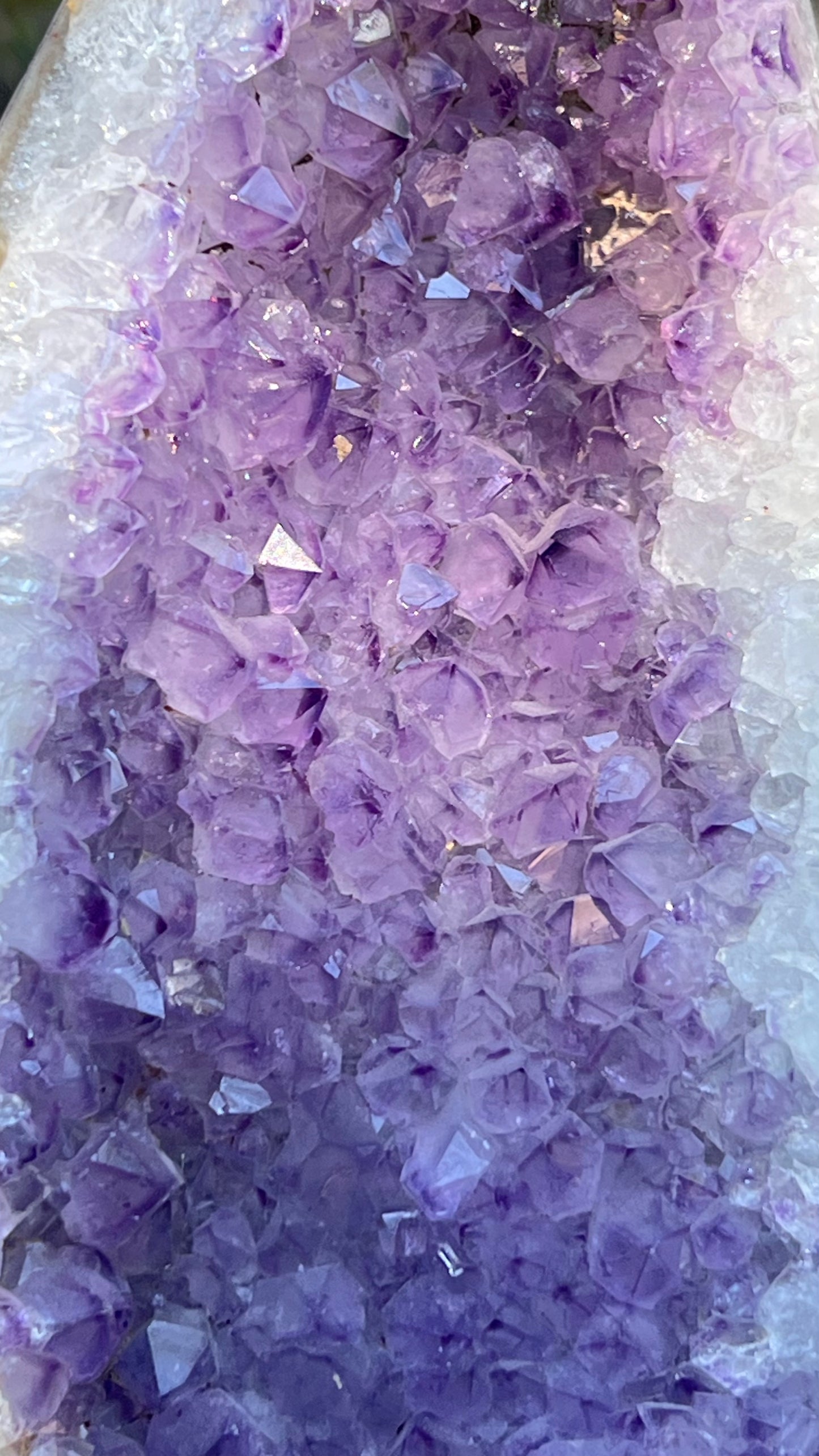 Amethyst Geode Crescent Moon