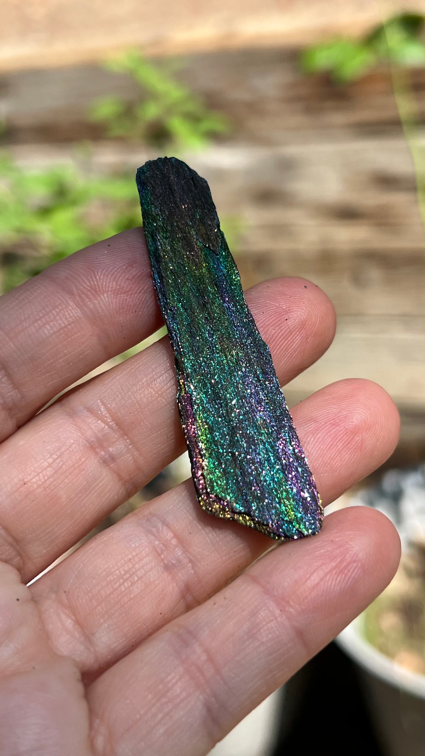 Iridescent Rainbow Hematite, 45cts Andrade Mine, Brazil