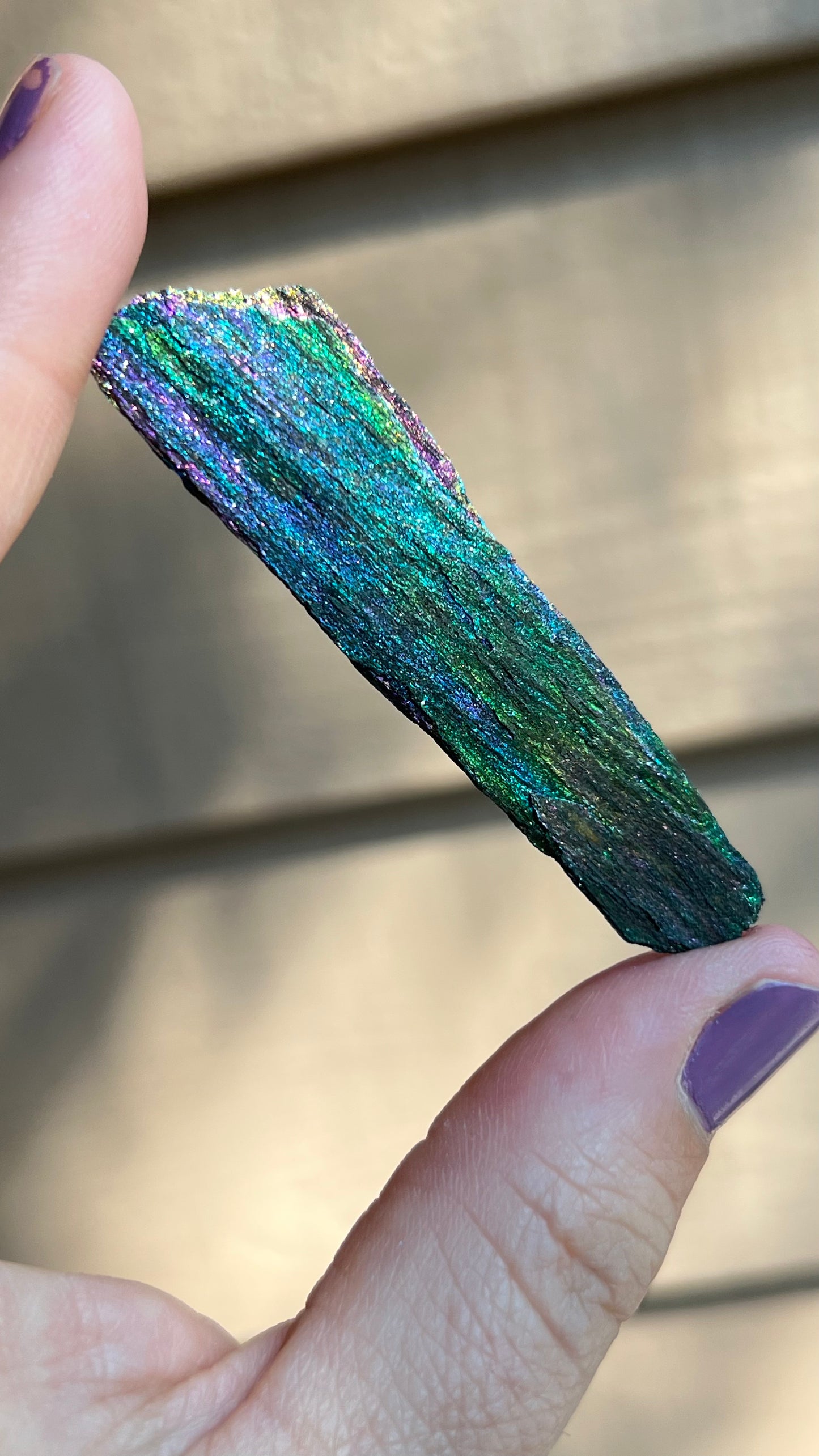Iridescent Rainbow Hematite, 45cts Andrade Mine, Brazil