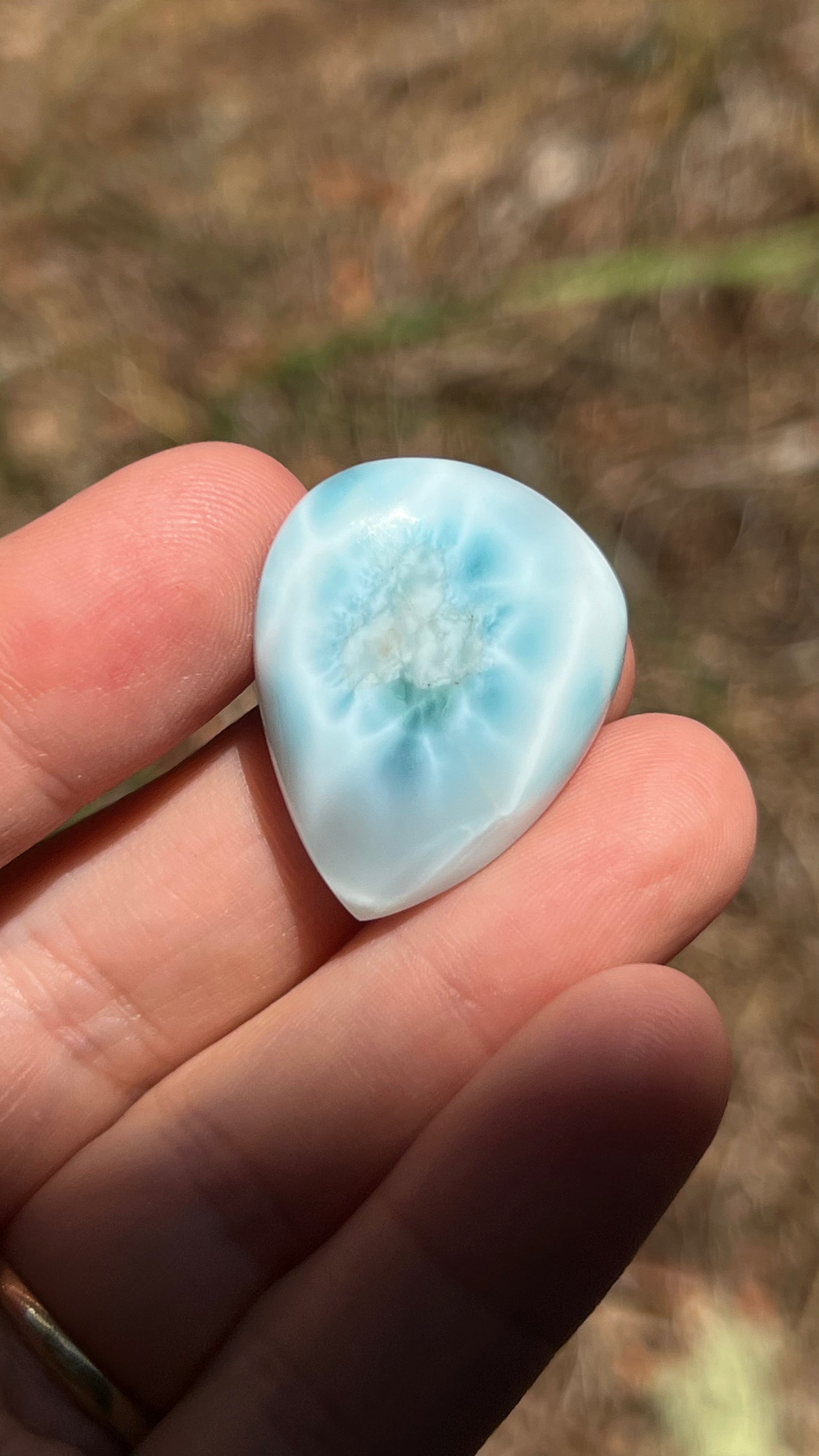 Larimar Cabochon, 8.5g Dominican Republic, AAA High Quality