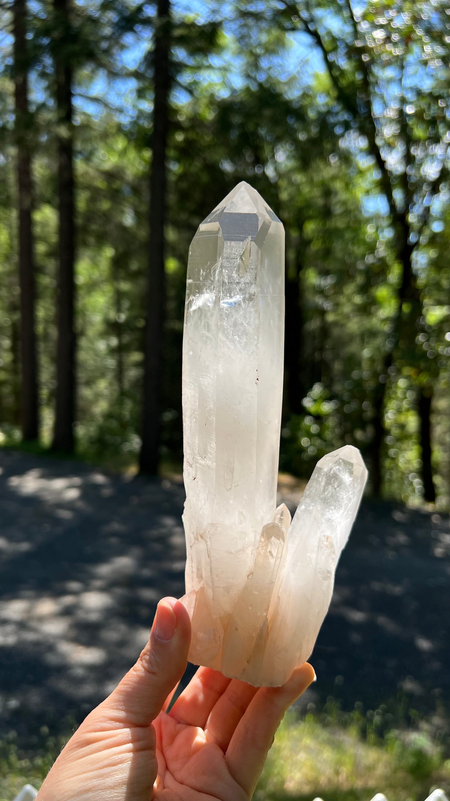 Clear Standing Lemurian Quartz, Brazil