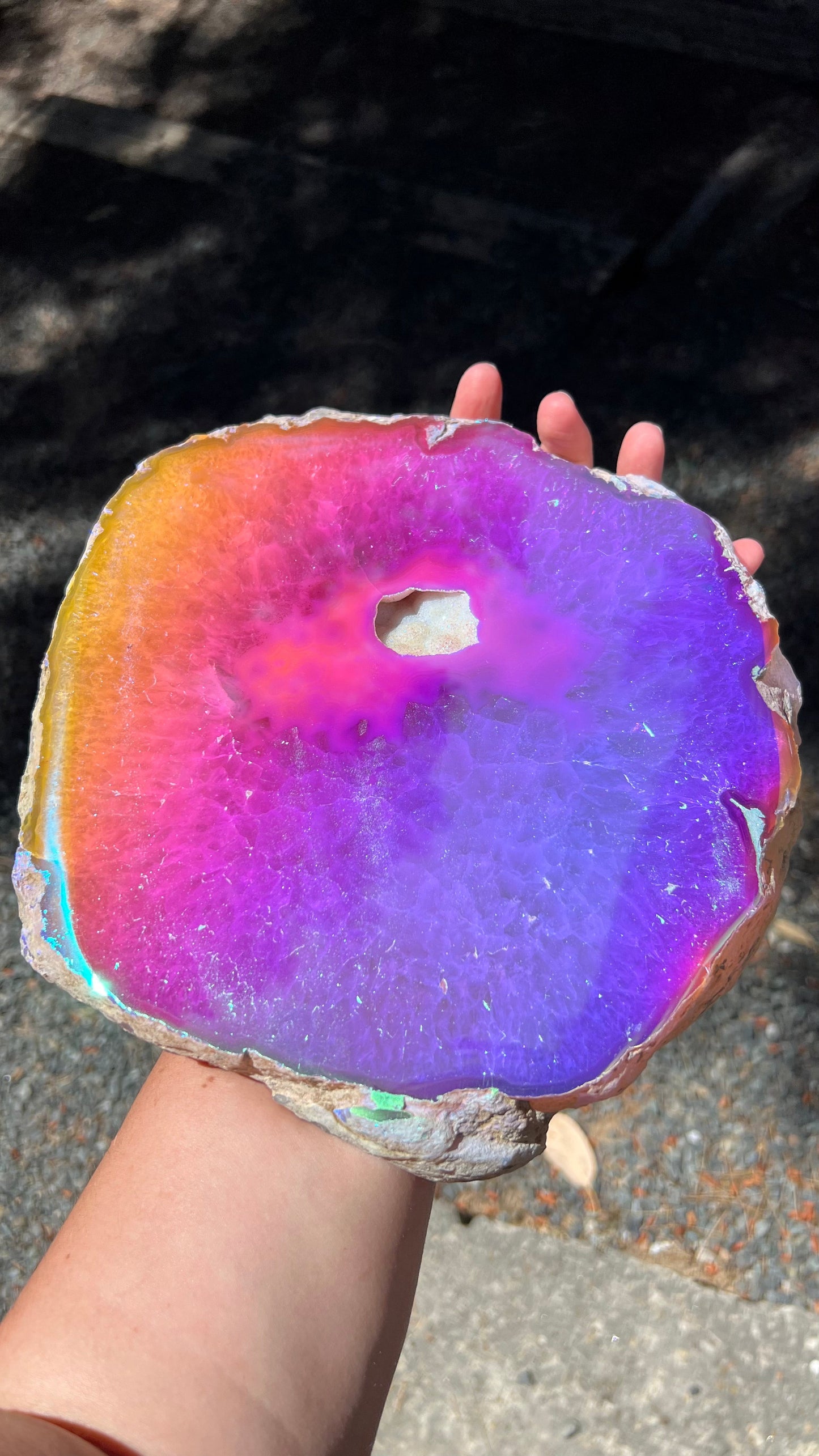 Large Angel Aura Agate Slab