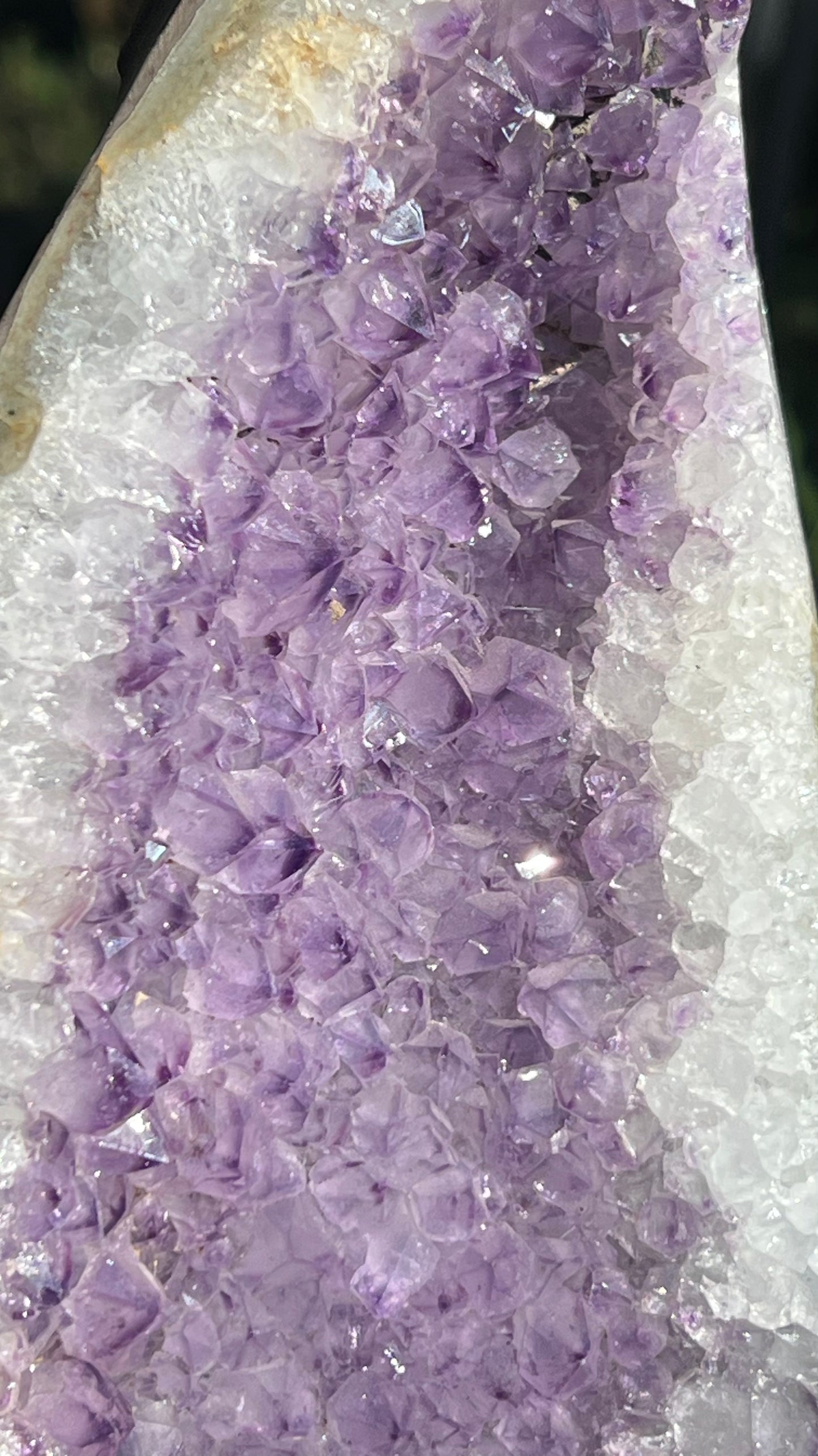 Amethyst Geode Crescent Moon