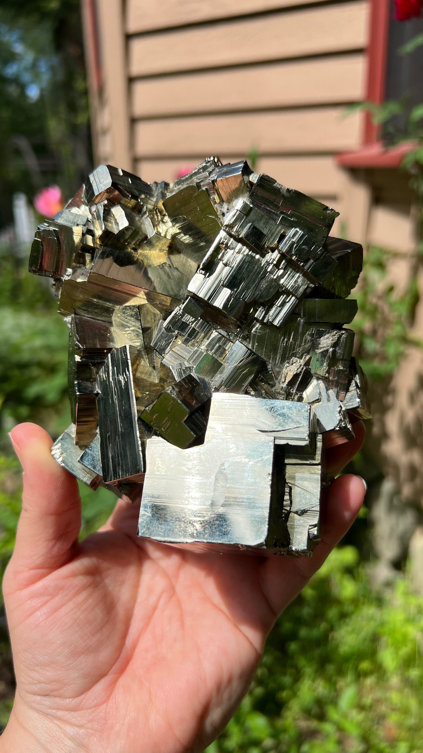 Striking Pyrite with Quartz, Huanzala Mine, Peru