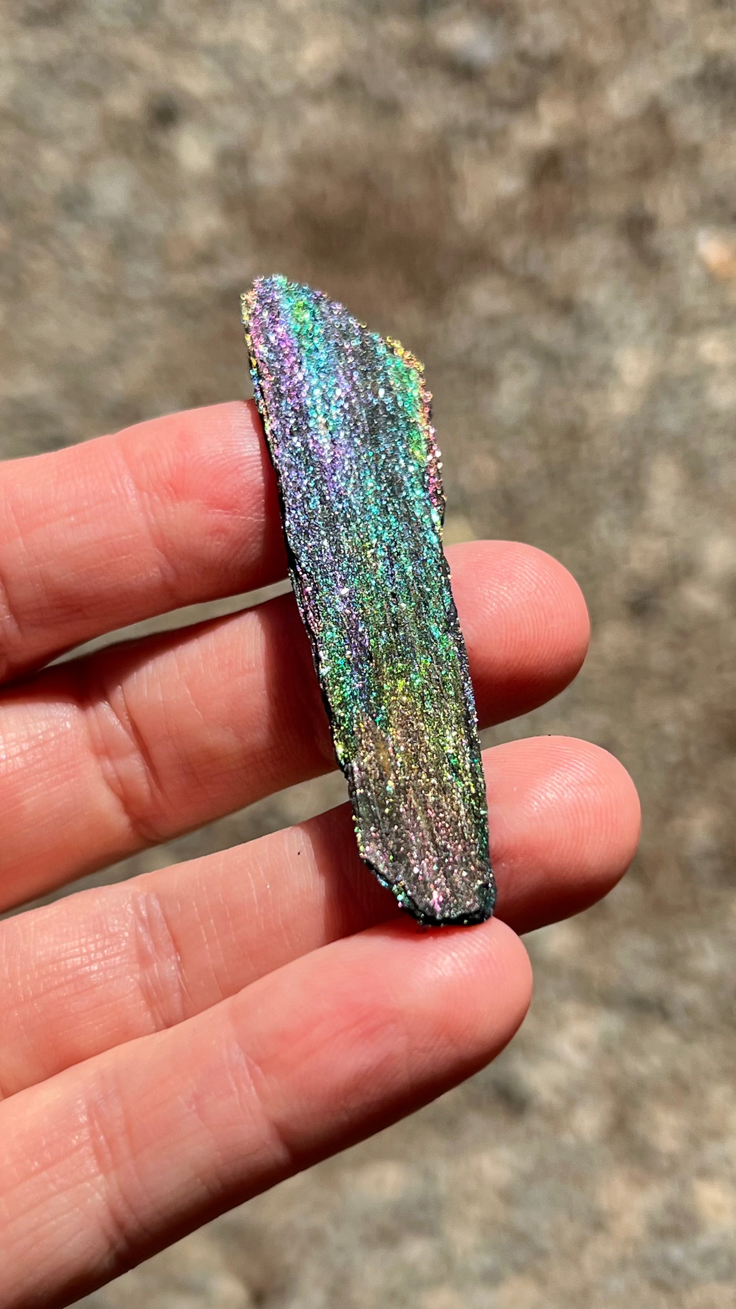 Iridescent Rainbow Hematite, 45cts Andrade Mine, Brazil