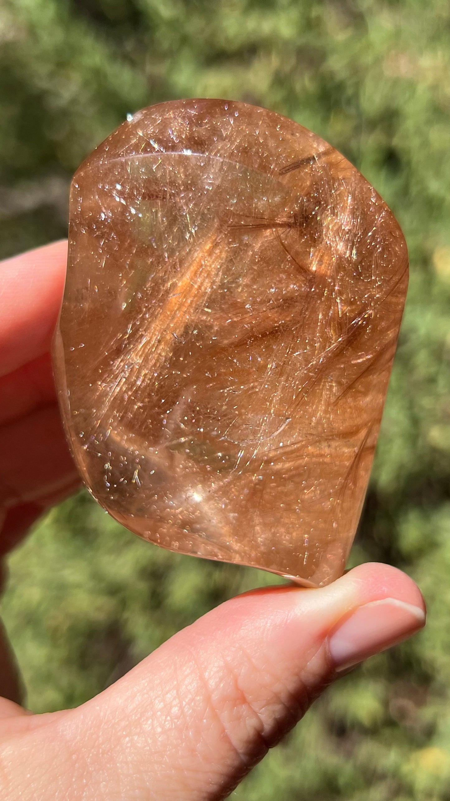 Gold Rutile Included Quartz, Lawrence Stoller